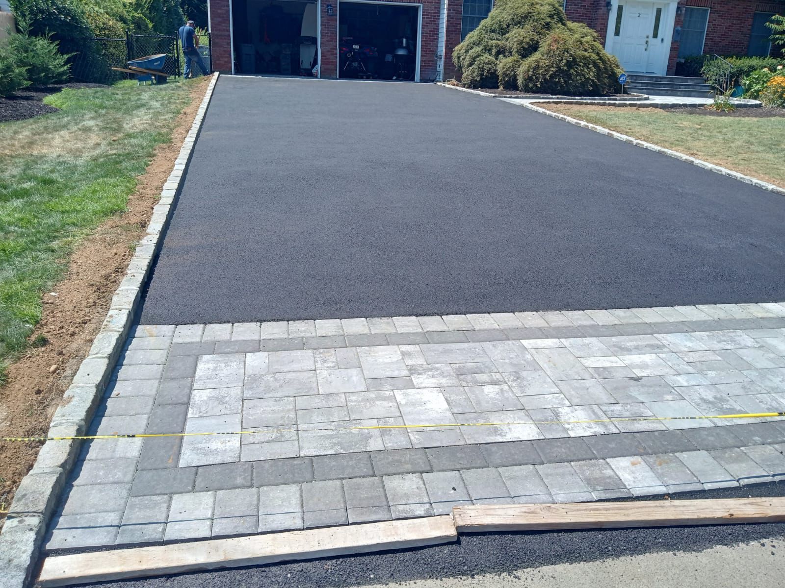 Asphalt and Interlock Apron Driveways in Canton, MA