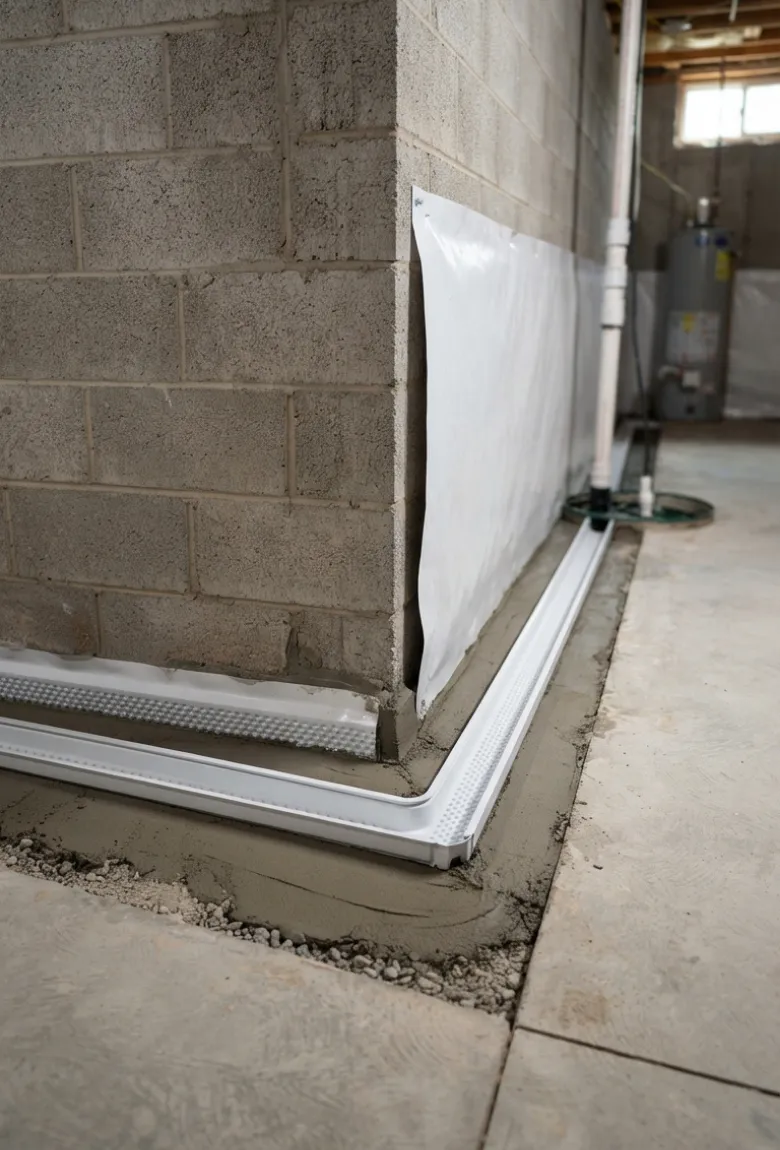 Basement Corner Waterproofing - Finished Waterproofing Project by IFix Masonry & Home Improvements