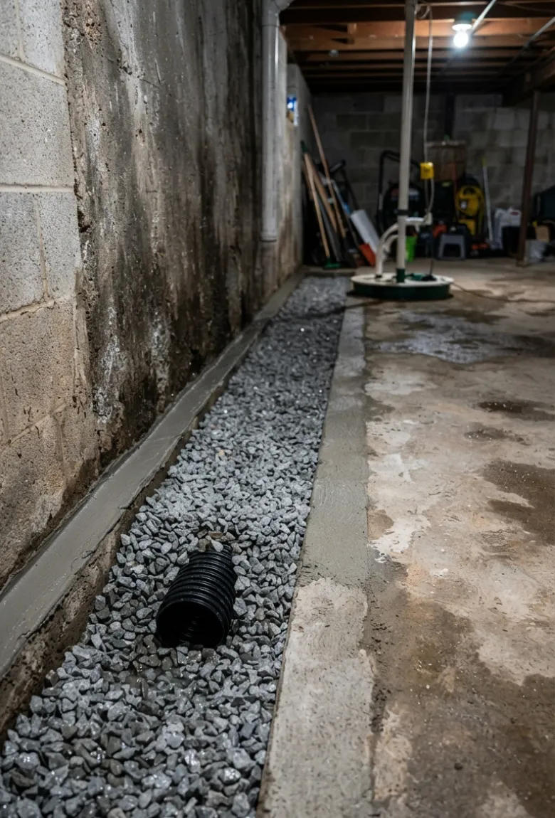 Basement Moisture-Control and French Drain Installation Services by IFix Masonry & Home Improvements