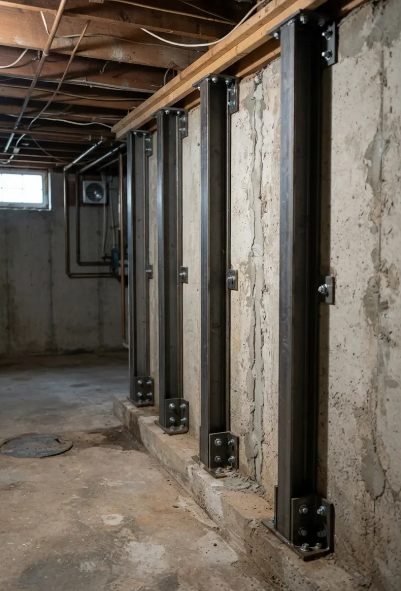 Bowed Foundation Wall Stabilization - Foundation Repair Services by IFix Masonry & Home Improvements
