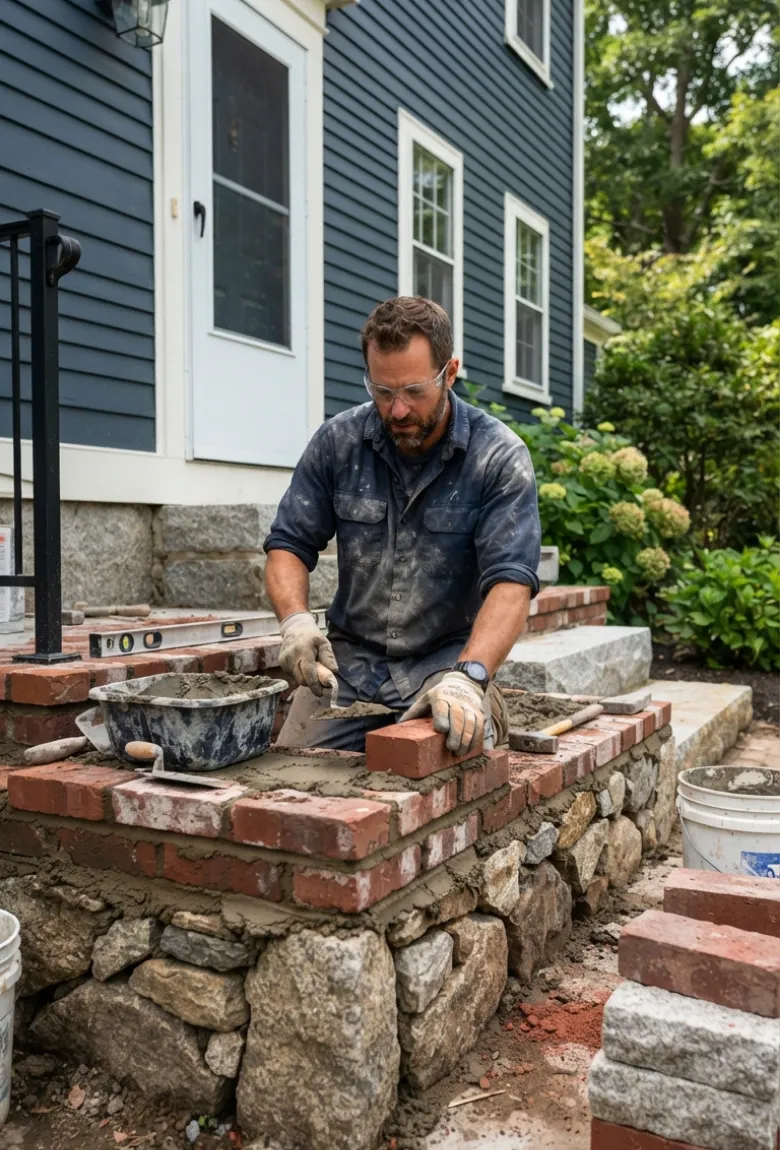 Brick Steps and Stoops Contractors Dedham, MA