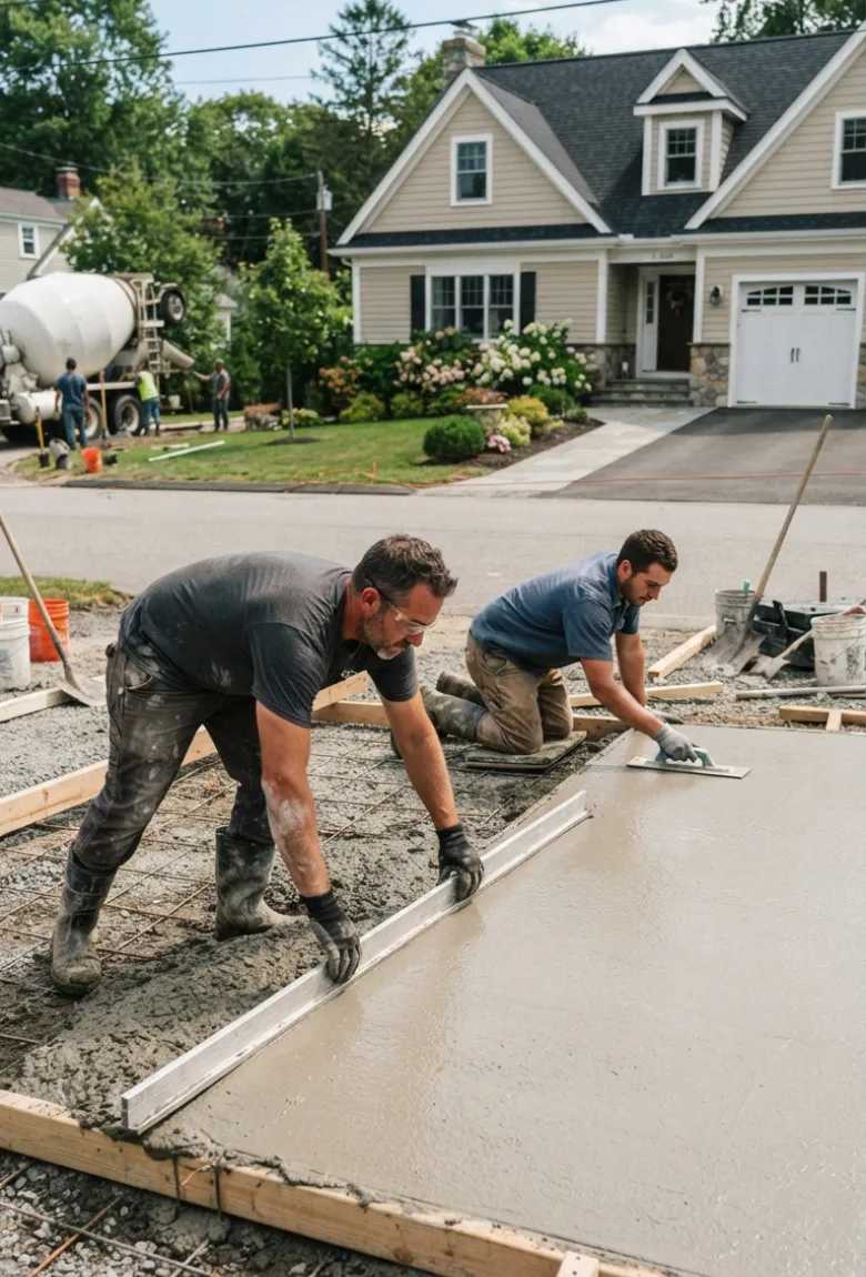 Concrete Driveway Contractors Canton, MA