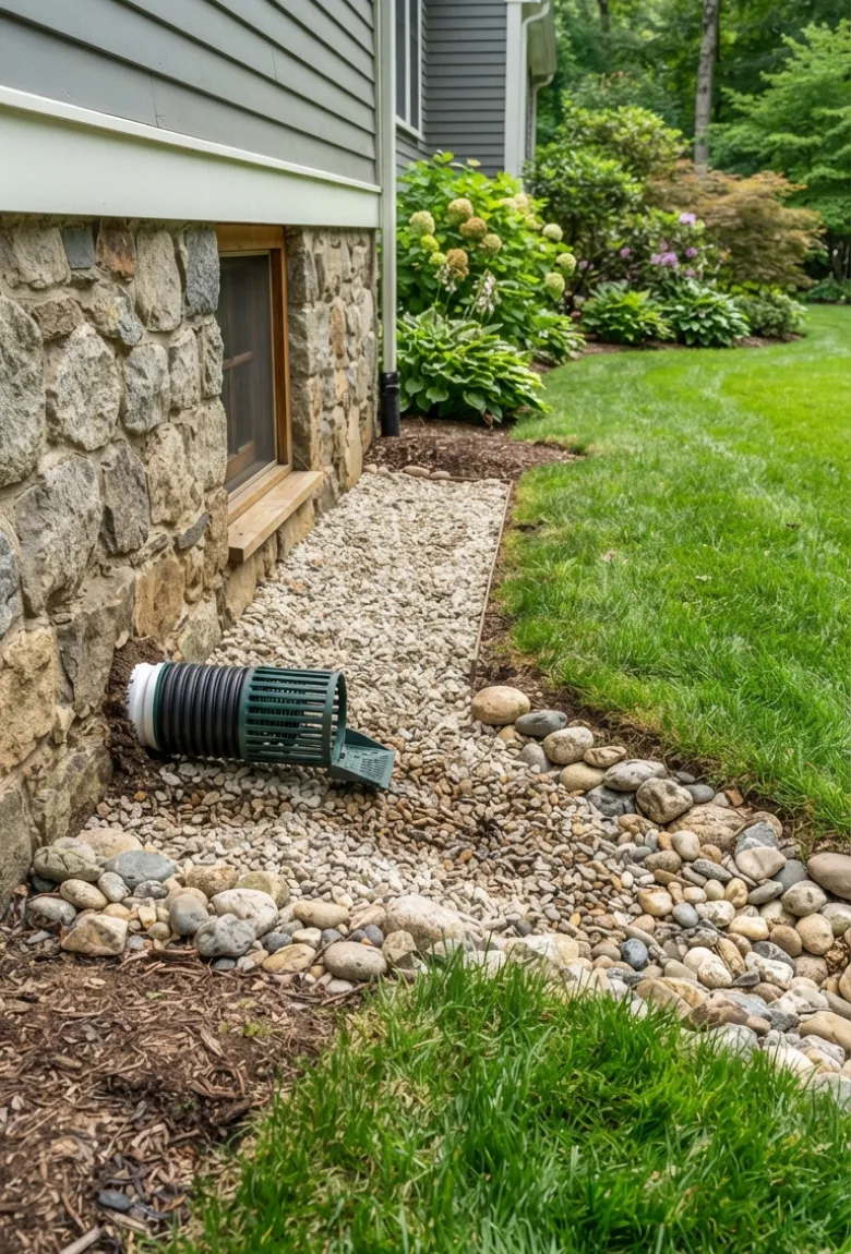 Exterior French Drain Outlet - French Drain Installation & Repairs by IFix Masonry & Home Improvements