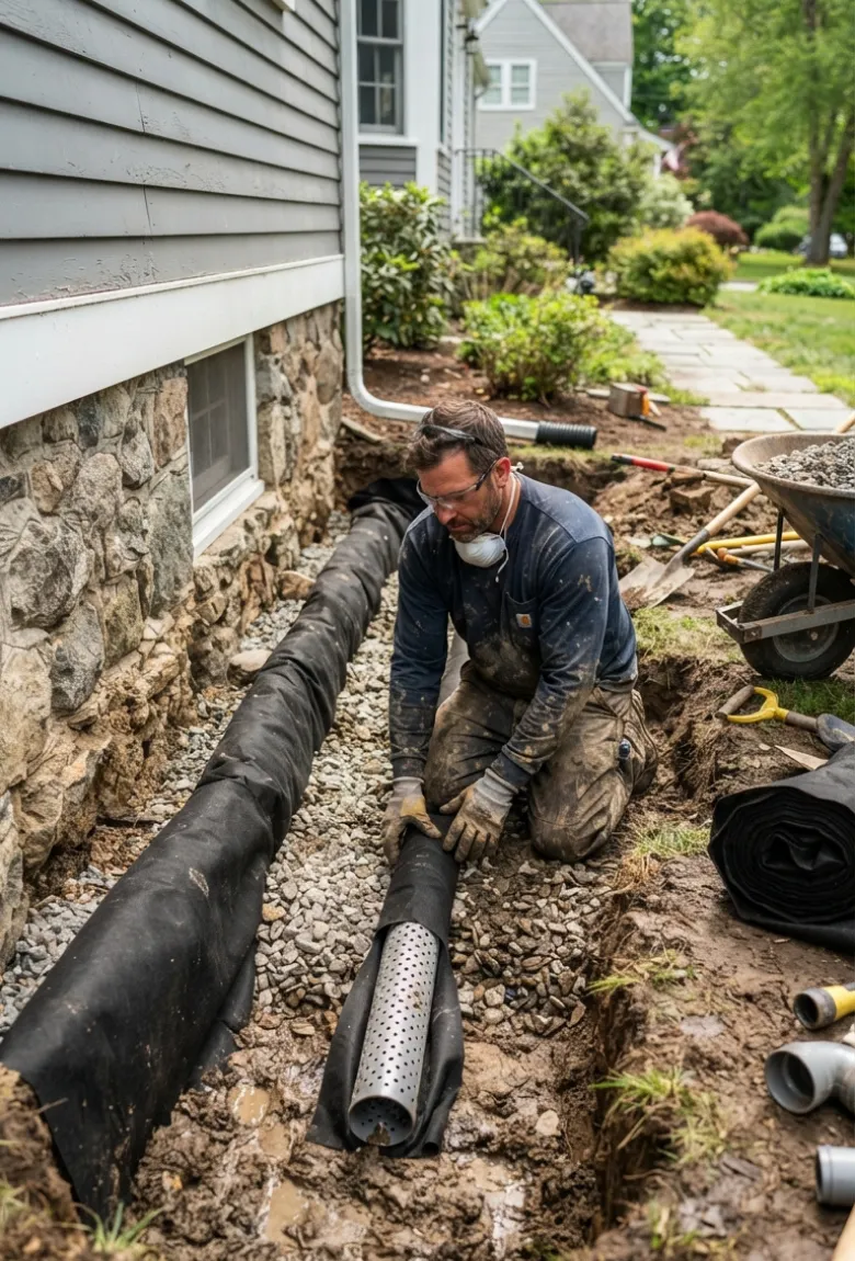 French Drain Installation Services Canton, MA - French Drain Installation Contractors Canton, MA