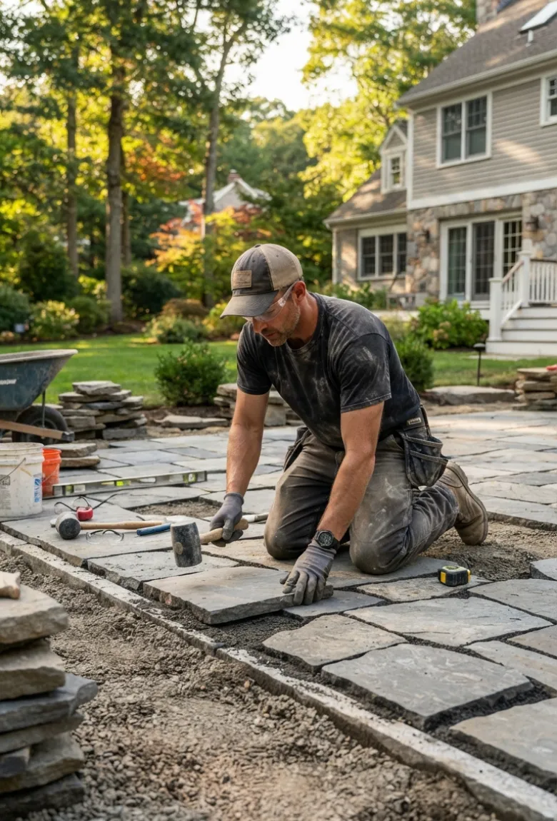 Natural Stone Patio Paving West Roxbury - Patio Paving West Roxbury, MA