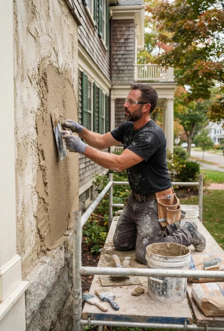 Stucco Repairs and Installations Dedham, Massachusetts - Stucco Work Dedham, MA