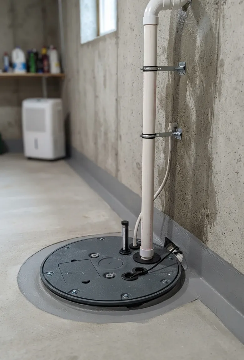 Sump Pump System - Basement Waterproofing System Installation Project Showcase by IFix Masonry & Home Improvements