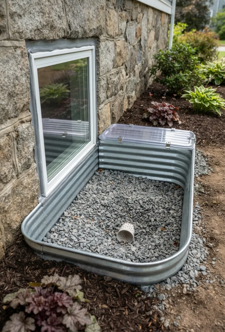 Window Well Waterproofing - Completed Basement Waterproofing Project by IFix Masonry & Home Improvements
